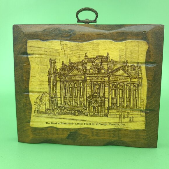 Rare Vintage Toronto Architectural Drawing Art Wall Decor Set of 2 4x6 Signed - Picture 6 of 15